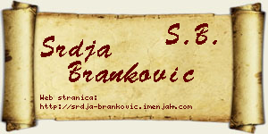 Srđa Branković vizit kartica